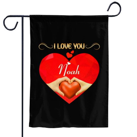 I love you Noah Garden Flags