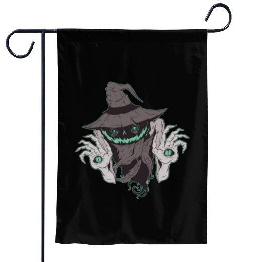 Scary Helloween devil creature Scary Helloween dev Garden Flags