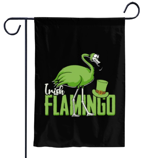 Irish Flamingo - bird Garden Flags