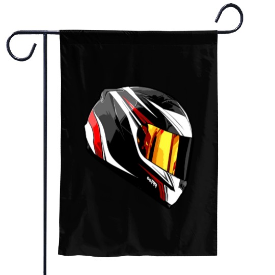 Formula Racing Helmet Motorcycle Racing Helmet Go Garden Flags