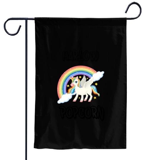 Harlow And Popcorn Merch Popcorn The Pony Garden Flags