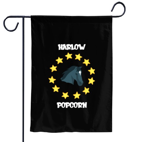 Harlow And Popcorn Merch Popcorn The Pony Garden Flags