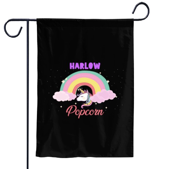 Harlow and Popcorn Merch Popcorn the Pony Garden Flags