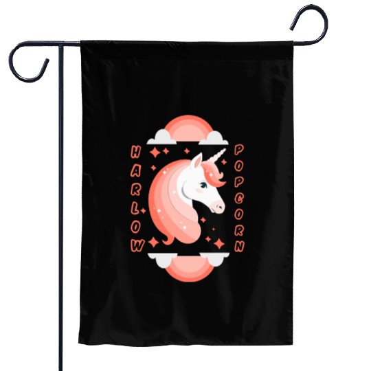 Harlow And Popcorn Merch Popcorn The Pony Garden Flags