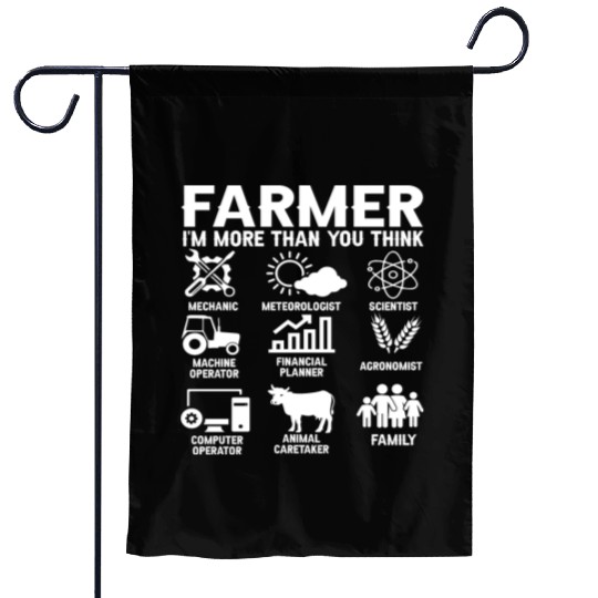 Gift Idea Farming Agriculture Patriotic Farmer Garden Flags