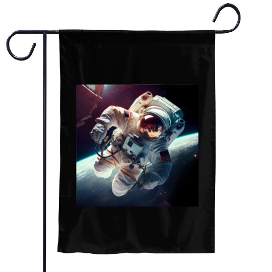 Astronaut Cosmonaut Sci-Fi character Garden Flags