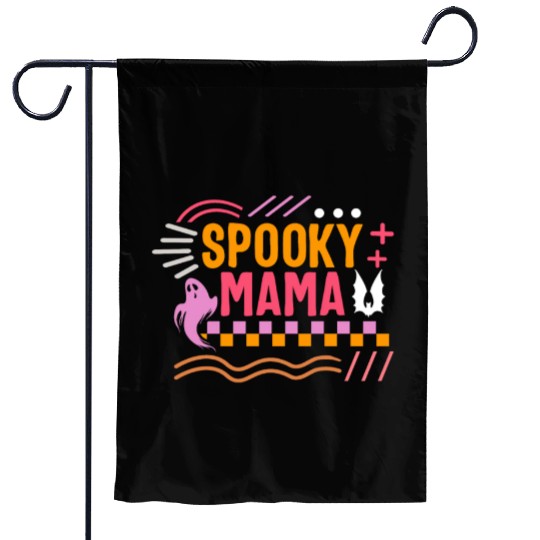Thanksgiving Halloween Garden Flags, Spooky Mama Ghost