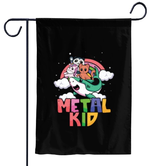 Shark Unicorn Panda Cat Love Music Rock Metal Kid Garden Flags