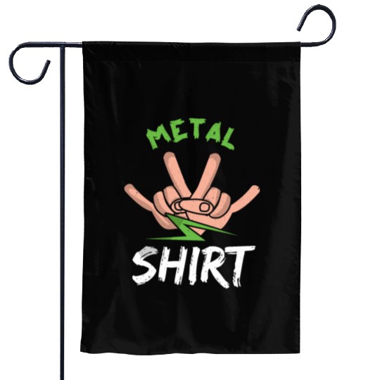 Rocker Sign Rock Hand Metal Lover Garden Flags