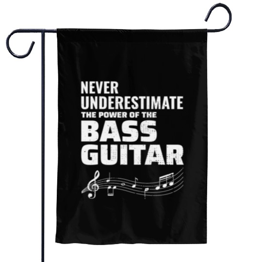 Bass Guitar Player Music Musician Bassist Funny Garden Flags
