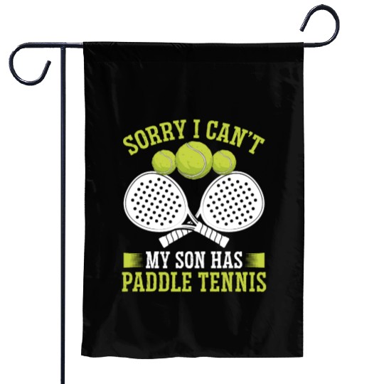 Paddle Tennis Player Match Dad Father Papa Garden Flags