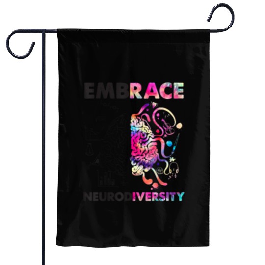 Embrace Neurodiversity Autism Garden Flags