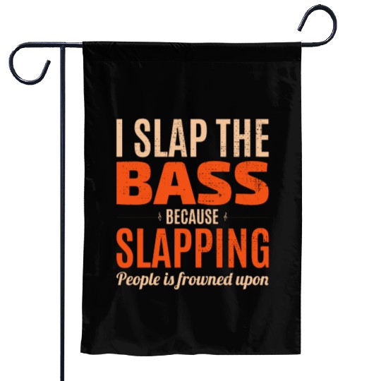 Bass Guitar Player Music Musician Bassist Funny Garden Flags