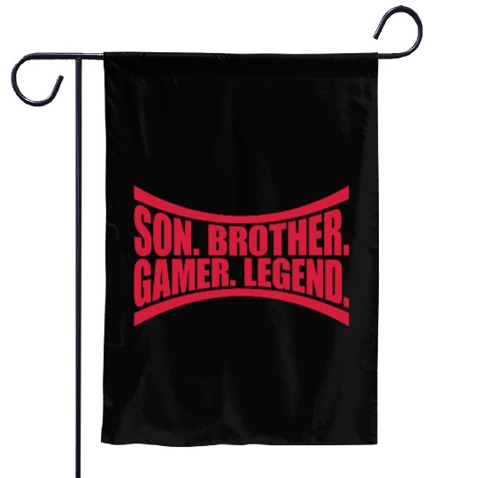 son brother gamer legend Garden Flags