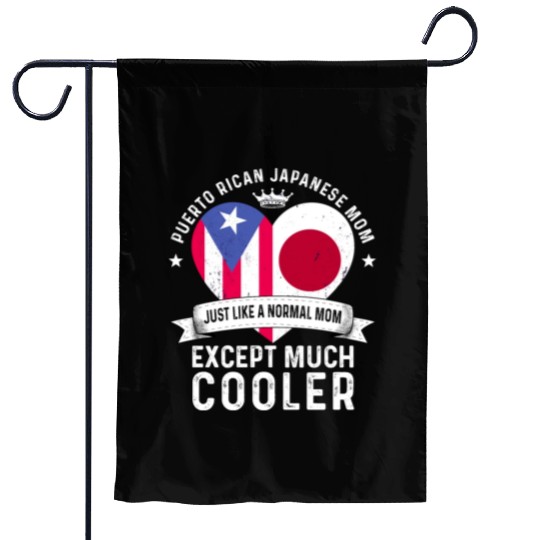 Puerto Rico Flag Japan Mom Mothers Day Women Mama Garden Flags