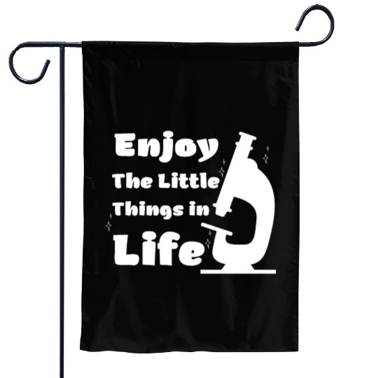 funny microscope, microbiologists biology nerd Garden Flags