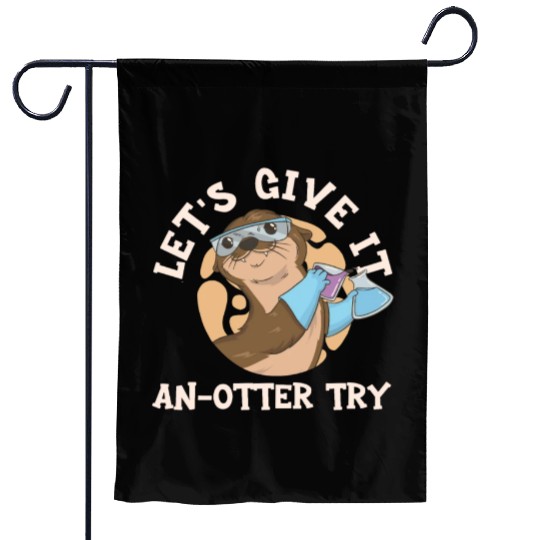 Science Teacher Give It An Otter Try Garden Flags