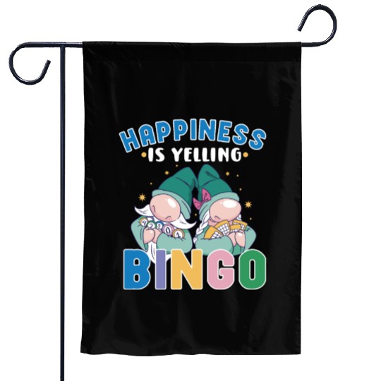 Bingo Card Game Grandma Bingo Player Bingo Cards Garden Flags