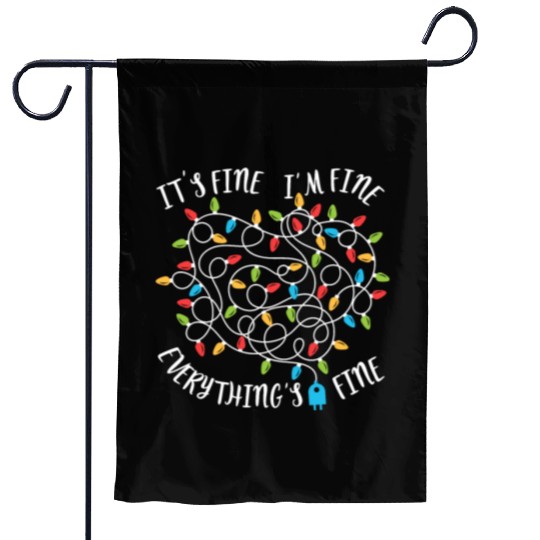 It's Fine Im Fine Everythings Fine Women Christmas Garden Flags