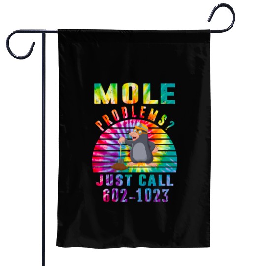 Vintage Mole Day Mole Problems Just Call Garden Flags