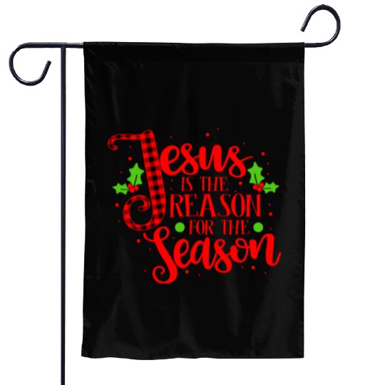Jesus Is The Reason For The Season Christmas Xmas Garden Flags