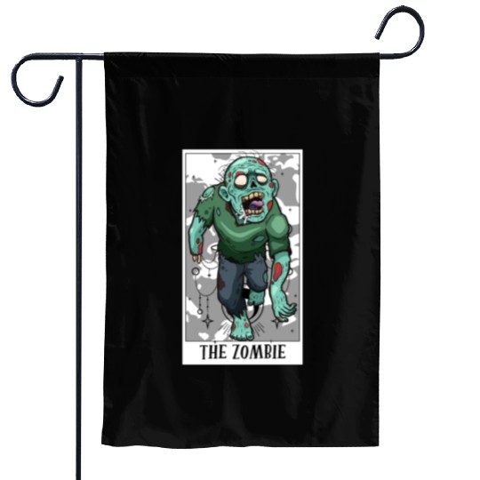 Funny The Zombie Tarot Card For Tarot Cards Garden Flags