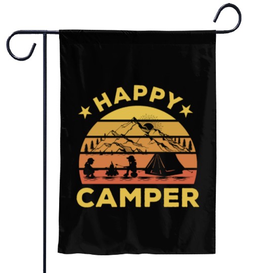 Happy Camper Garden Flags