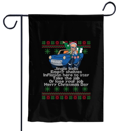 Jingle Bells Empty Shelves Inflation Here Funny Ch Garden Flags