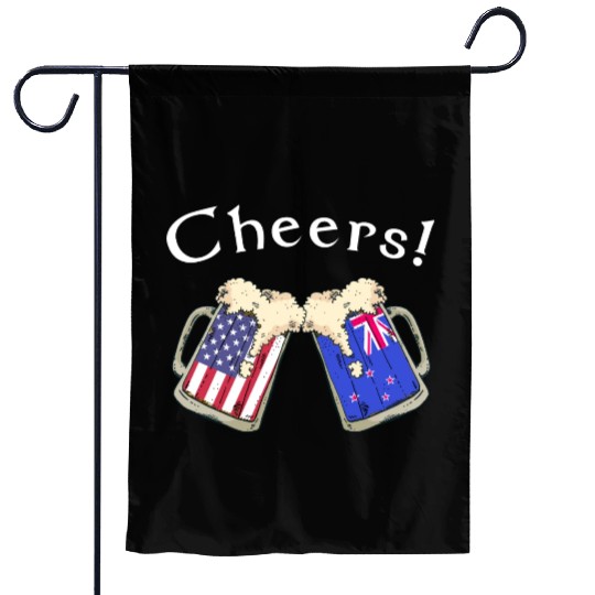 New Zealand American Grown Cheers Beer Drink Garden Flags