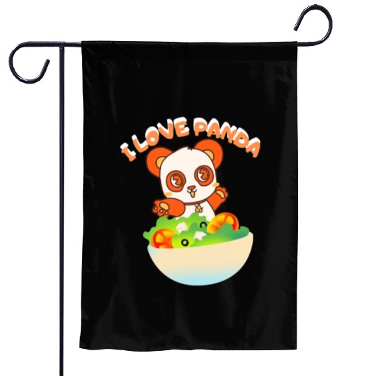 I love panda Garden Flags