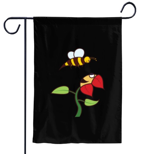 bee flower amazon Garden Flags