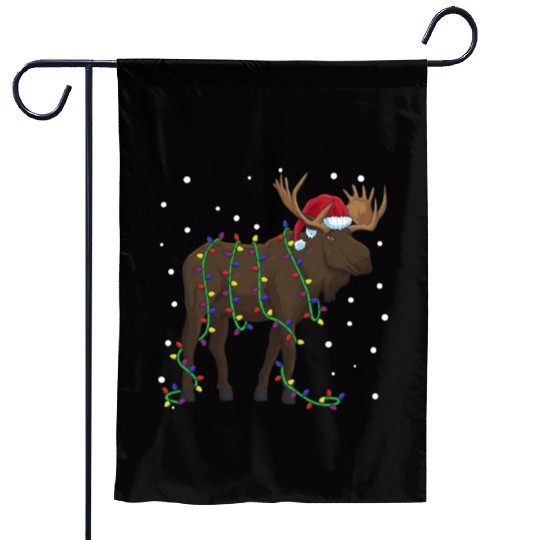 Moose Christmas Scandinavia Animal Garden Flags