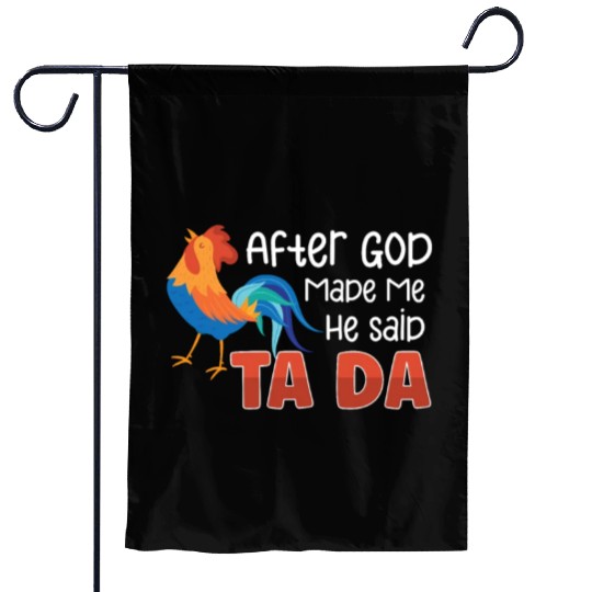 Chicken Farmer Gift Funny Chickens Country Farm Garden Flags