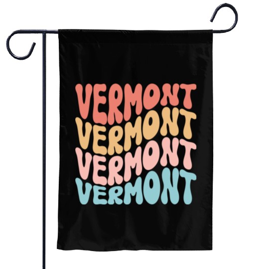 Retro Vermont Use State Garden Flags