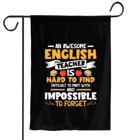 An Awesome English Teacher School Grammar Garden Flags
