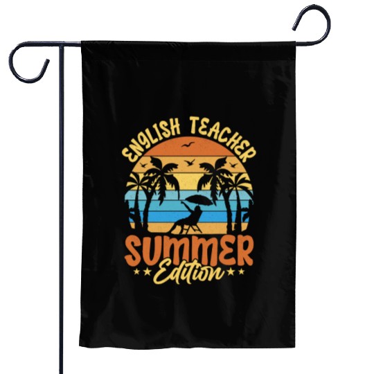 English Teacher Summer Edition Grammar Language Garden Flags