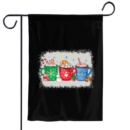 Christmas Hot Chocolate Peppermint Mocha Garden Flags