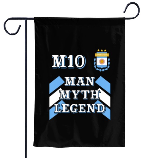 M10 Man Myth Legend Number 10 Argentina Soccer Garden Flags
