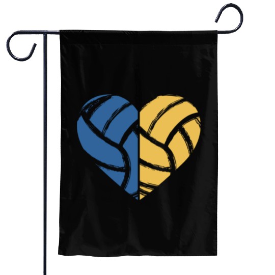 Volleyball Heart Volleyball Lover Gift for Player Garden Flags