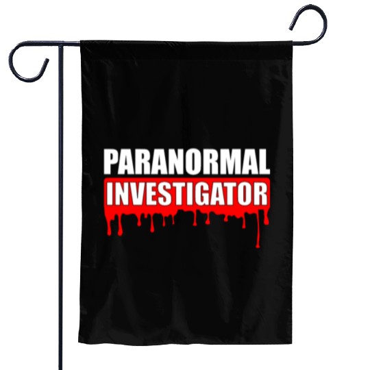 Ghost Hunting Paranormal Investigator Garden Flags