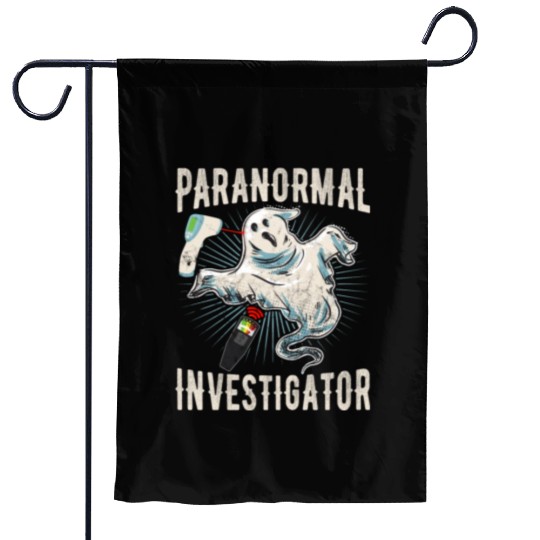 Ghost Hunting Paranormal Investigator Garden Flags