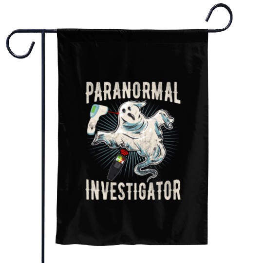 Ghost Hunting Paranormal Investigator Garden Flags