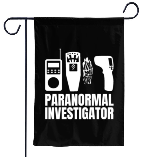 Ghost Hunting Paranormal Investigator Garden Flags