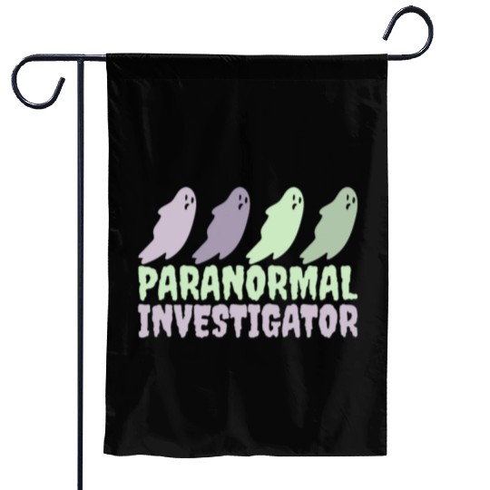 Ghost Hunting Paranormal Investigator Garden Flags