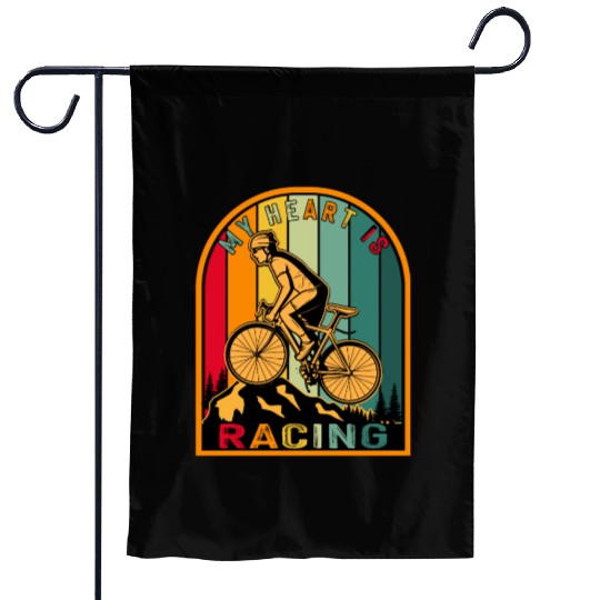 Vintage Bicycle Bike Race Racing Garden Flags