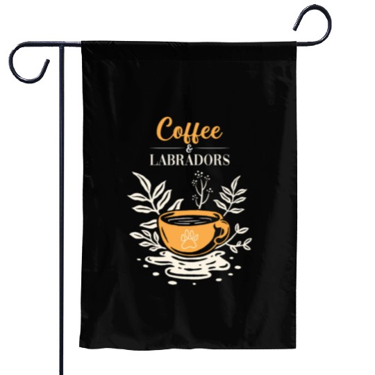 Labrador Retriever Coffee And Labradors Garden Flags