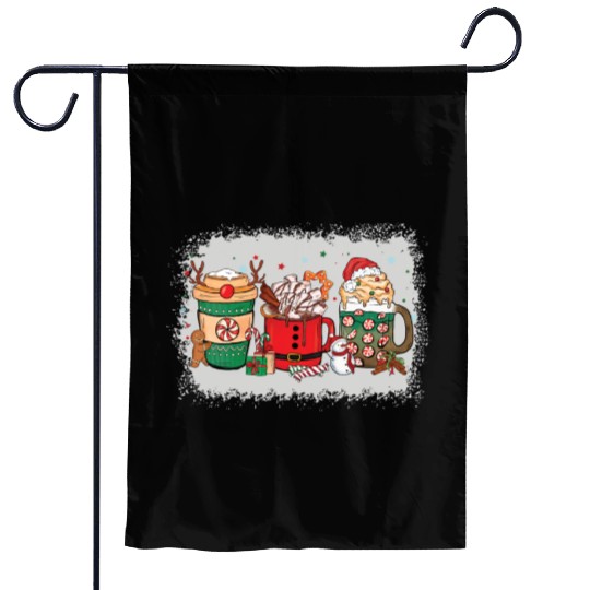 Christmas Hot Chocolate Cup Garden Flags
