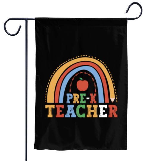 Pre-K Teacher 100th Day Of School Education Garden Flags