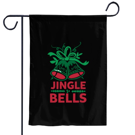 Jingle Bells Garden Flags