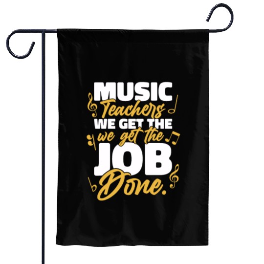 Music Teacher music nout Garden Flags